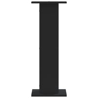 Supporti Altoparlanti 2 pz Neri 30x30x80cm in Legno Multistrato 852664