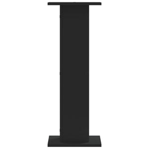 Supporti Altoparlanti 2 pz Neri 30x30x80cm in Legno Multistrato 852664