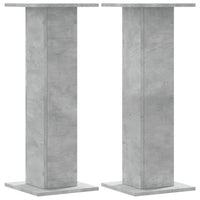 vidaXL Supporti Altoparlanti 2 pz Grigio 30x30x80 cm Legno Multistrato