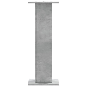 Supporti Altoparlanti 2 pz Grigio 30x30x80 cm Legno Multistrato 852666