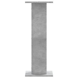 Supporti Altoparlanti 2 pz Grigio 30x30x80 cm Legno Multistrato 852666