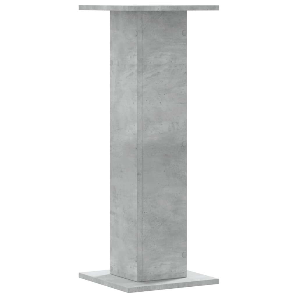 vidaXL Supporti Altoparlanti 2 pz Grigio 30x30x80 cm Legno Multistrato