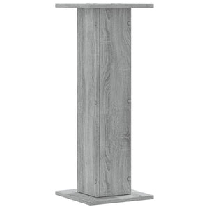 Supporti Altoparlanti 2 pz Grigio 30x30x80 cm in Multistrato