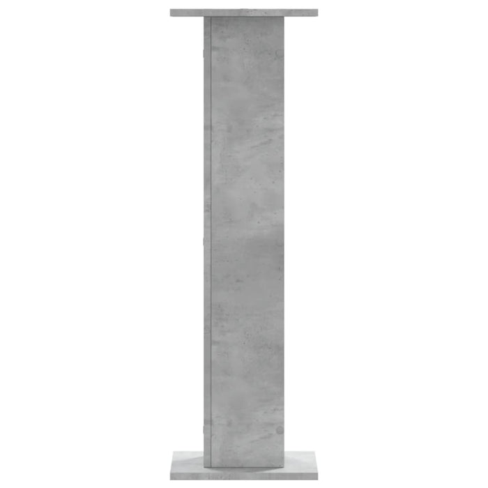 Supporti Altoparlanti 2 pz Grigio 30x30x95 cm Legno Multistrato 852675