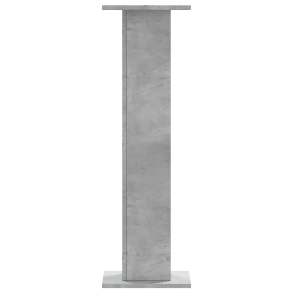 Supporti Altoparlanti 2 pz Grigio 30x30x95 cm Legno Multistrato