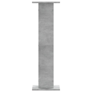 Supporti Altoparlanti 2 pz Grigio 30x30x95 cm Legno Multistrato 852675