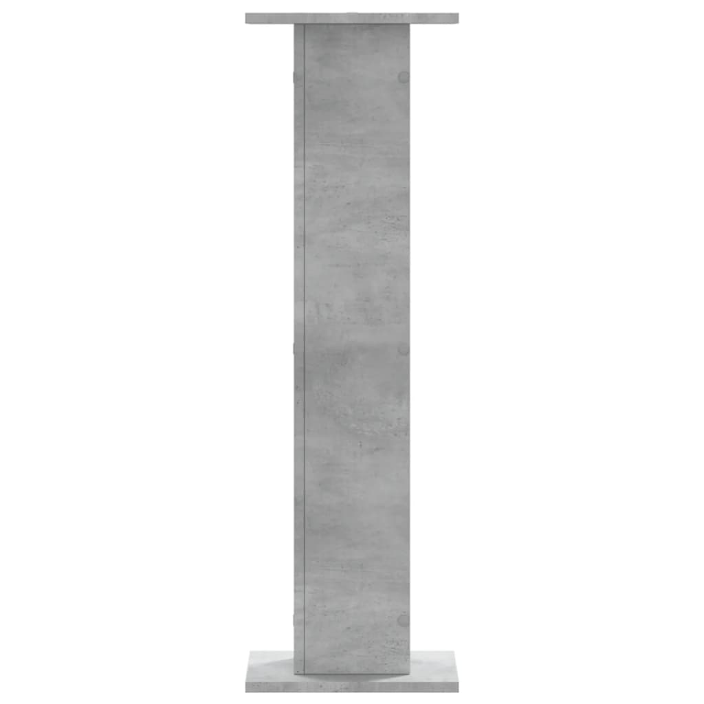 Supporti Altoparlanti 2 pz Grigio 30x30x95 cm Legno Multistrato