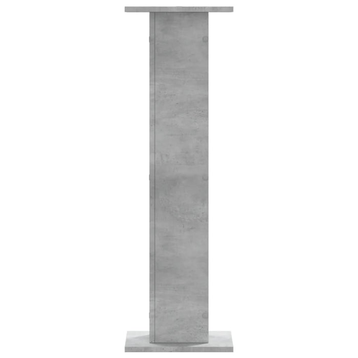 Supporti Altoparlanti 2 pz Grigio 30x30x95 cm Legno Multistrato