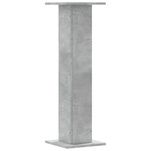 Supporti Altoparlanti 2 pz Grigio 30x30x95 cm Legno Multistrato 852675