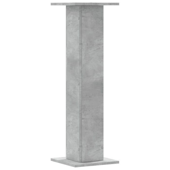 Supporti Altoparlanti 2 pz Grigio 30x30x95 cm Legno Multistrato 852675