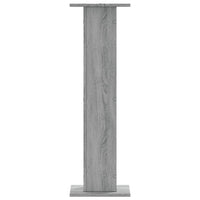 Supporti Altoparlanti 2 pz Grigio 30x30x95 cm in Multistrato
