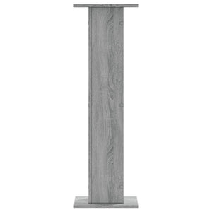 Supporti Altoparlanti 2 pz Grigio 30x30x95 cm in Multistrato
