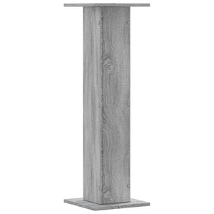 Supporti Altoparlanti 2 pz Grigio 30x30x95 cm in Multistrato
