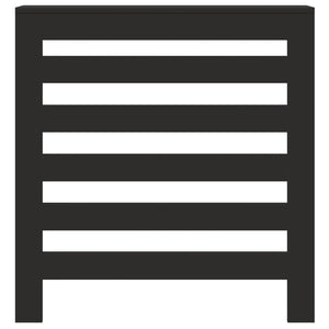 Copertura Termosifone Nera 78x20x82 cm Legno Multistrato