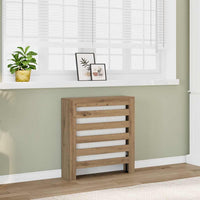 Copertura Termosifone Rovere Artigianale 78x20x82cm in Legno 852689