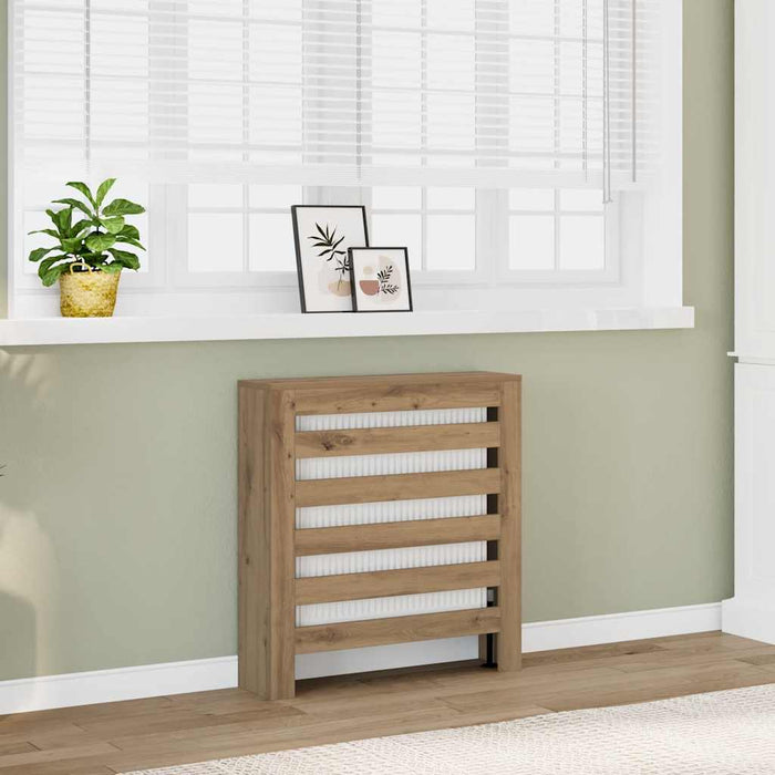 Copertura Termosifone Rovere Artigianale 78x20x82cm in Legno 852689