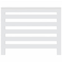 Copertura Termosifone Bianca 104x20x82 cm in Legno Multistrato 852690