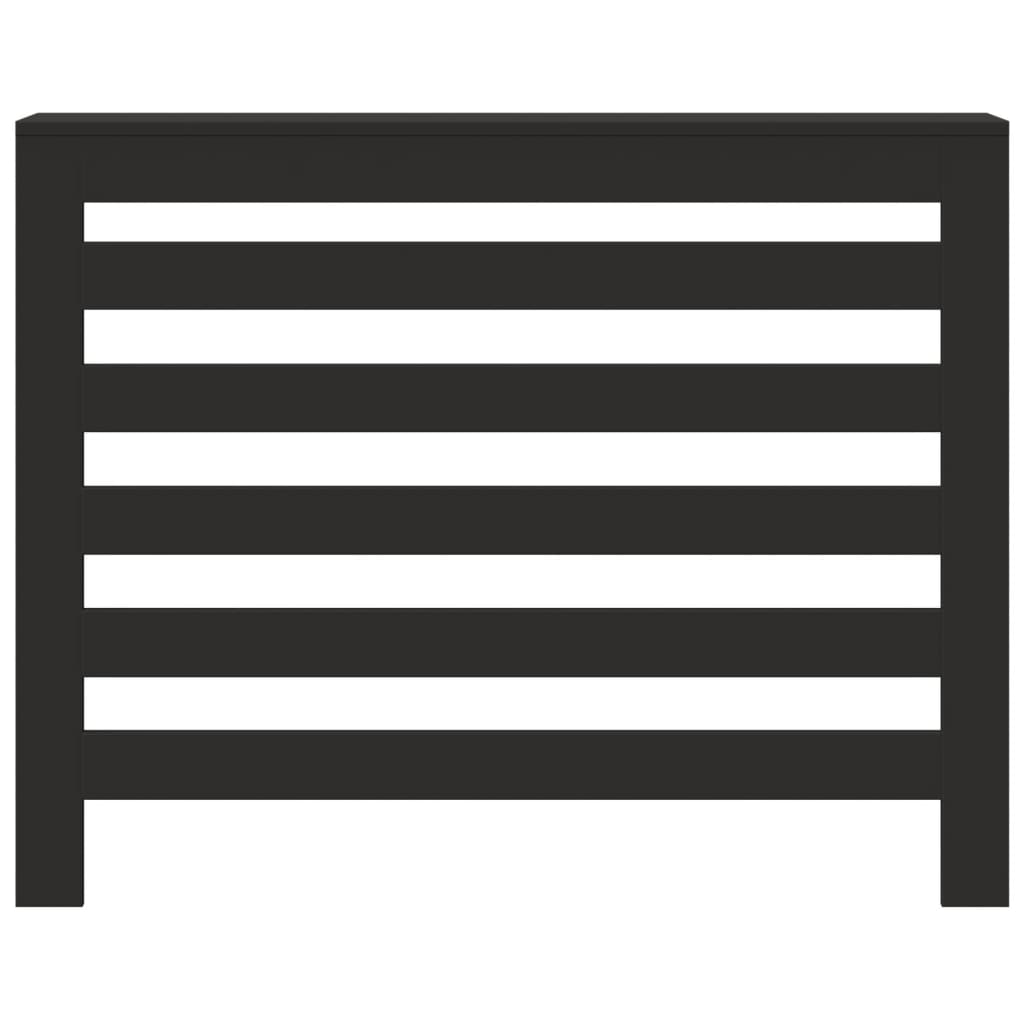 vidaXL Copertura Termosifone Nera 104x20x82 cm Legno Multistrato