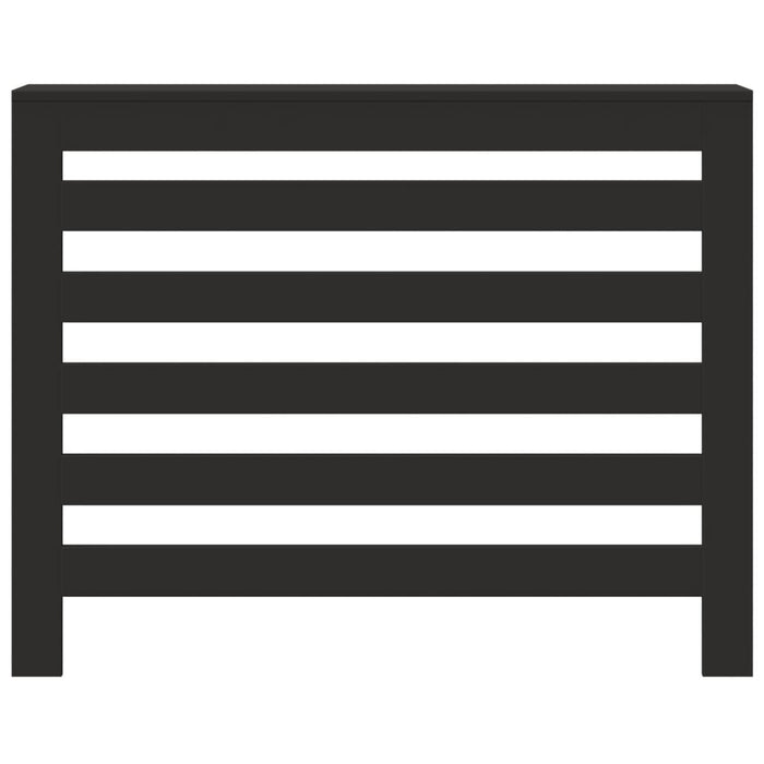 vidaXL Copertura Termosifone Nera 104x20x82 cm Legno Multistrato