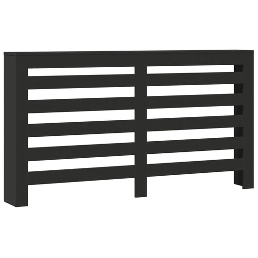 vidaXL Copertura Termosifone Nera 149x20x82 cm Legno Multistrato