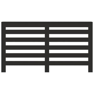 vidaXL Copertura Termosifone Nera 149x20x82 cm Legno Multistrato