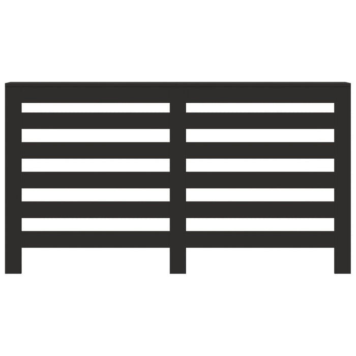 vidaXL Copertura Termosifone Nera 149x20x82 cm Legno Multistrato