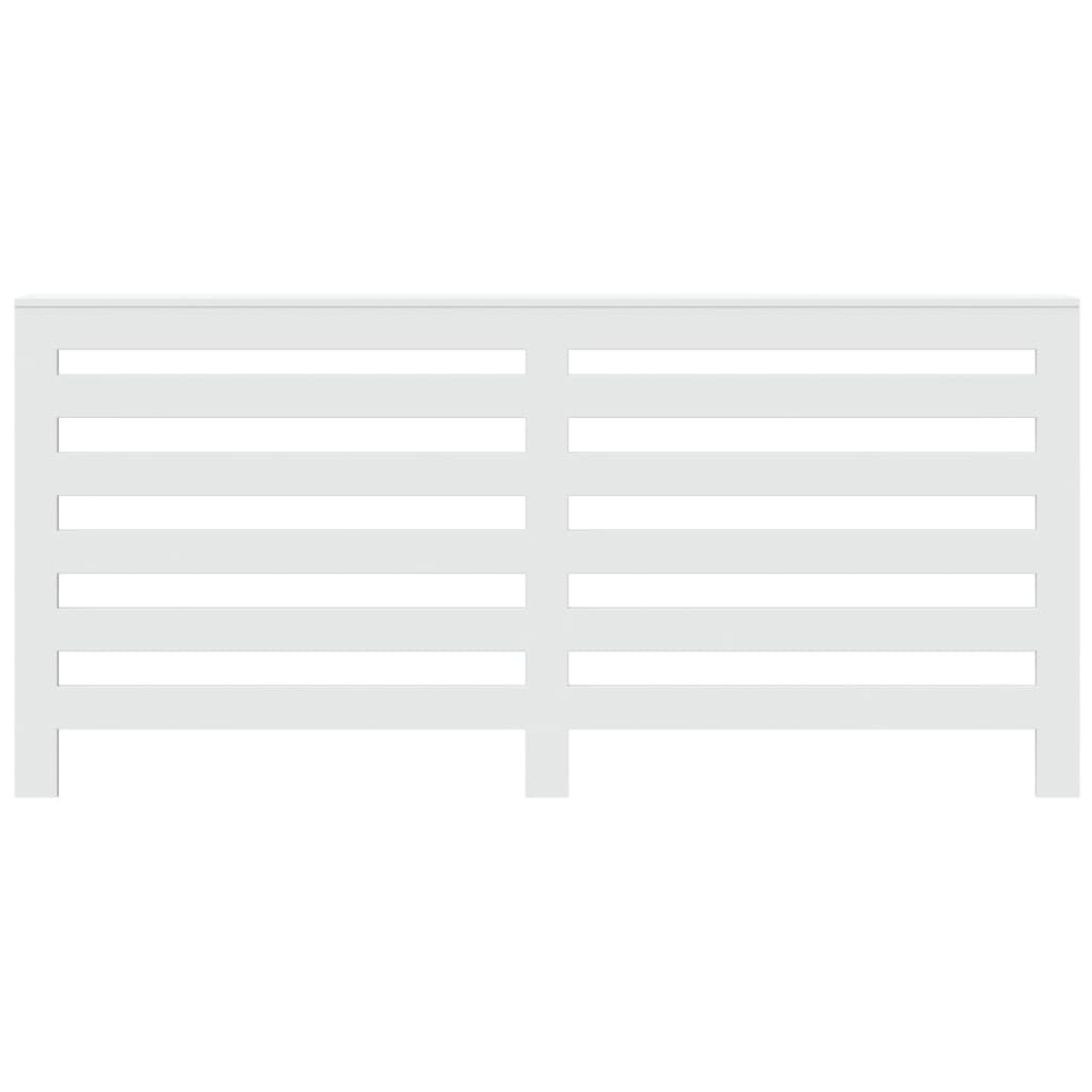 vidaXL Copertura Termosifone Bianca 175x20x82 cm in Legno Multistrato