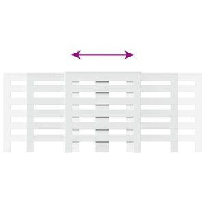 vidaXL Copertura Termosifone Bianca 205x21,5x83,5 cm Legno Multistrato