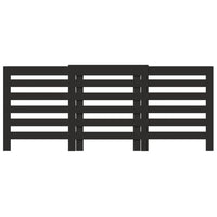 Copertura Termosifone Nera 205x21,5x83,5 cm Legno Multistrato