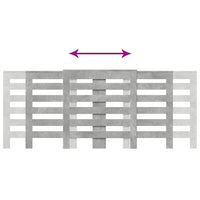 Copertura Termosifone Grigio Cemento 205x21,5x83,5 Multistrato 852720
