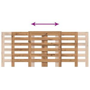 Copertura Termosifone Rovere Artigianale 205x21,5x83,5 cm Legno