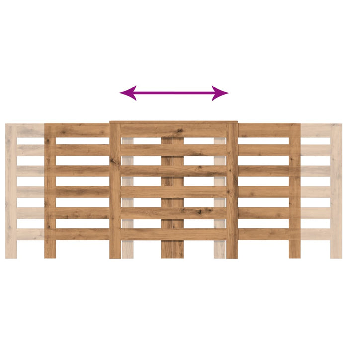 Copertura Termosifone Rovere Artigianale 205x21,5x83,5 cm Legno