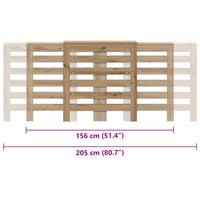 Copertura Termosifone Rovere Artigianale 205x21,5x83,5 cm Legno 852725