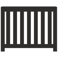 vidaXL Copertura Termosifone Nera 104x20x82 cm Legno Multistrato