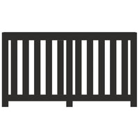 Copertura Termosifone Nera 149x20x82 cm Legno Multistrato