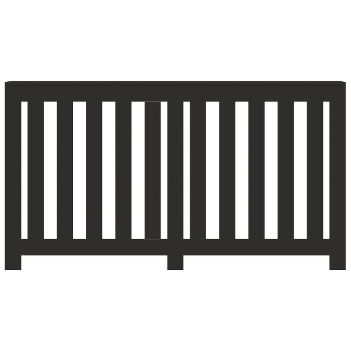 Copertura Termosifone Nera 149x20x82 cm Legno Multistrato