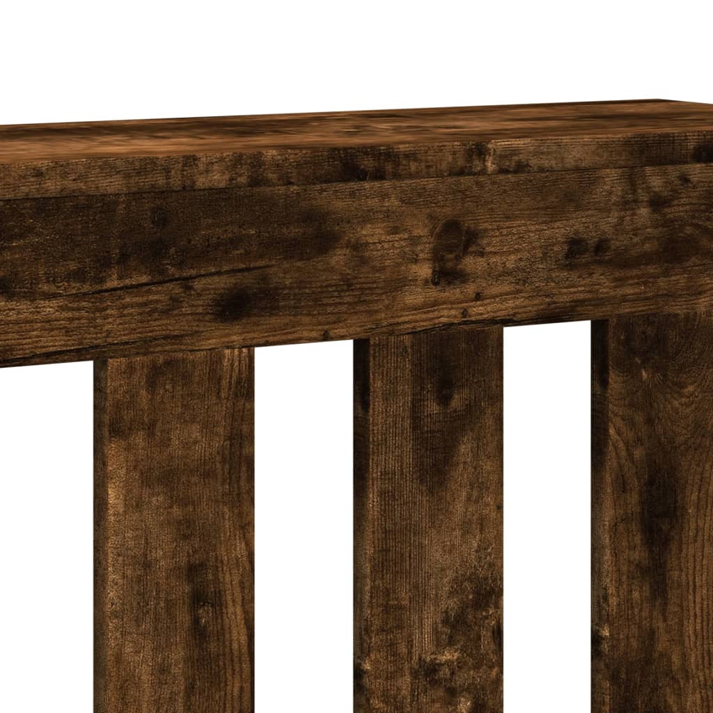 vidaXL Copertura Termosifone Rovere Fumo 149x20x82cm Legno Multistrato