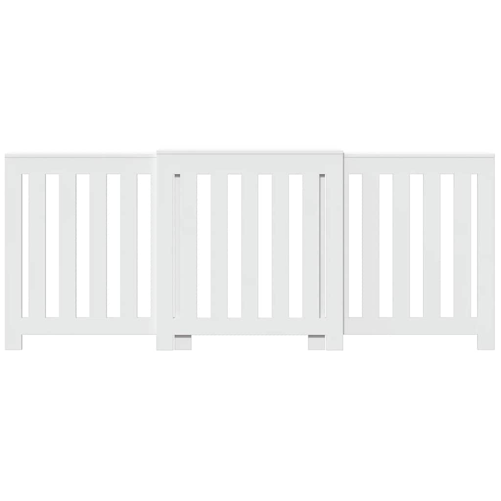 Copertura Termosifone Bianca 205x21,5x83,5 cm Legno Multistrato 852762