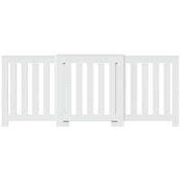 Copertura Termosifone Bianca 205x21,5x83,5 cm Legno Multistrato 852762