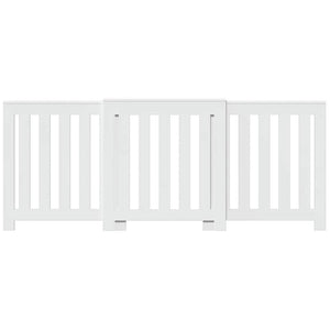 Copertura Termosifone Bianca 205x21,5x83,5 cm Legno Multistrato 852762