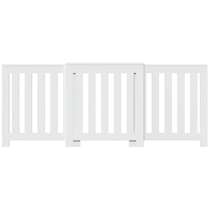 Copertura Termosifone Bianca 205x21,5x83,5 cm Legno Multistrato 852762