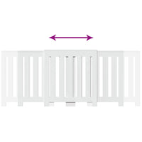 Copertura Termosifone Bianca 205x21,5x83,5 cm Legno Multistrato 852762