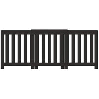 vidaXL Copertura Termosifone Nera 205x21,5x83,5 cm Legno Multistrato