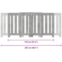 Copertura Termosifone Grigio Cemento 205x21,5x83,5 Multistrato