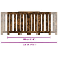 Copertura Termosifone Rovere Fumo 205x21,5x83,5cm Multistrato