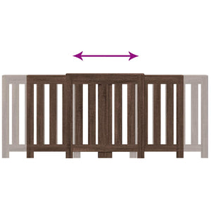 vidaXL Copertura Termosifone Rovere Marrone 205x21,5x83,5 Multistrato