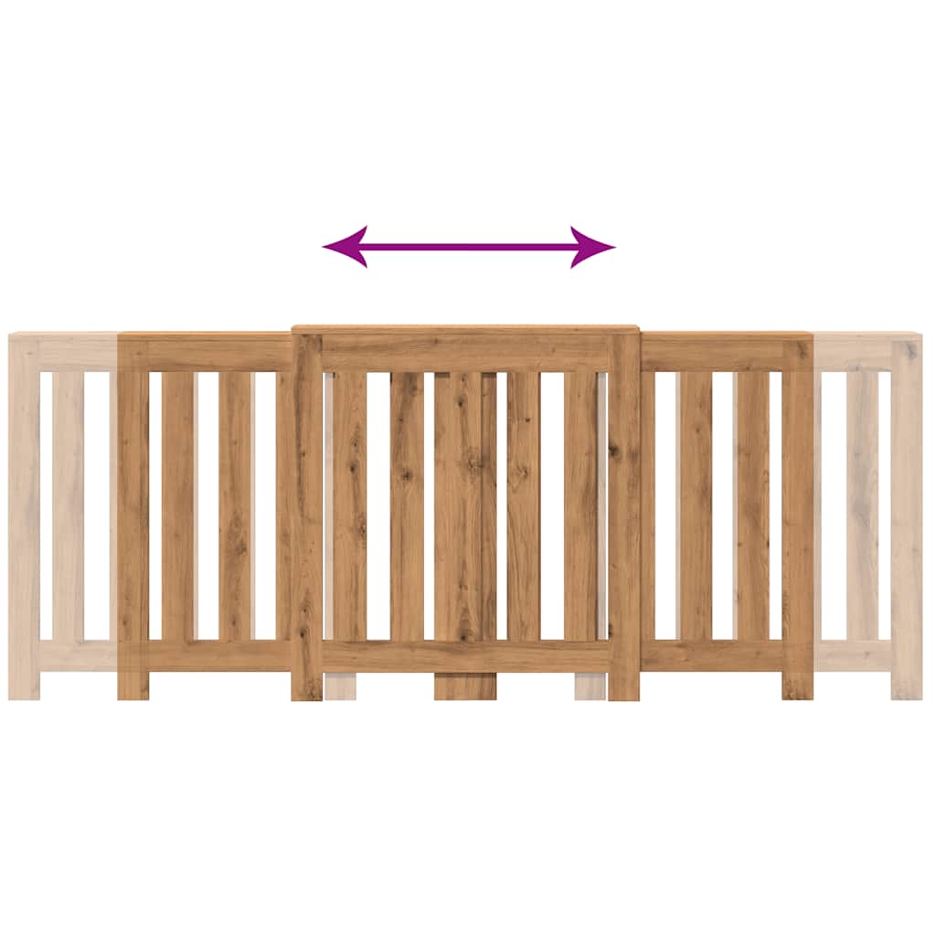 Copertura Termosifone Rovere Artigianale 205x21,5x83,5 cm Legno 852770