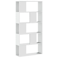 Libreria 5 Ripiani Bianca 80,5x23,5x162,5cm Legno Multistrato 852771