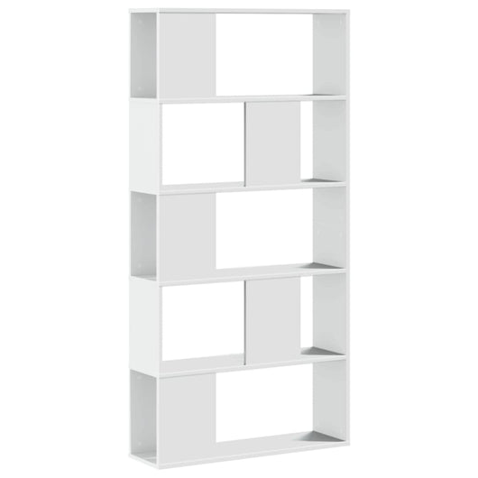 Libreria 5 Ripiani Bianca 80,5x23,5x162,5cm Legno Multistrato 852771