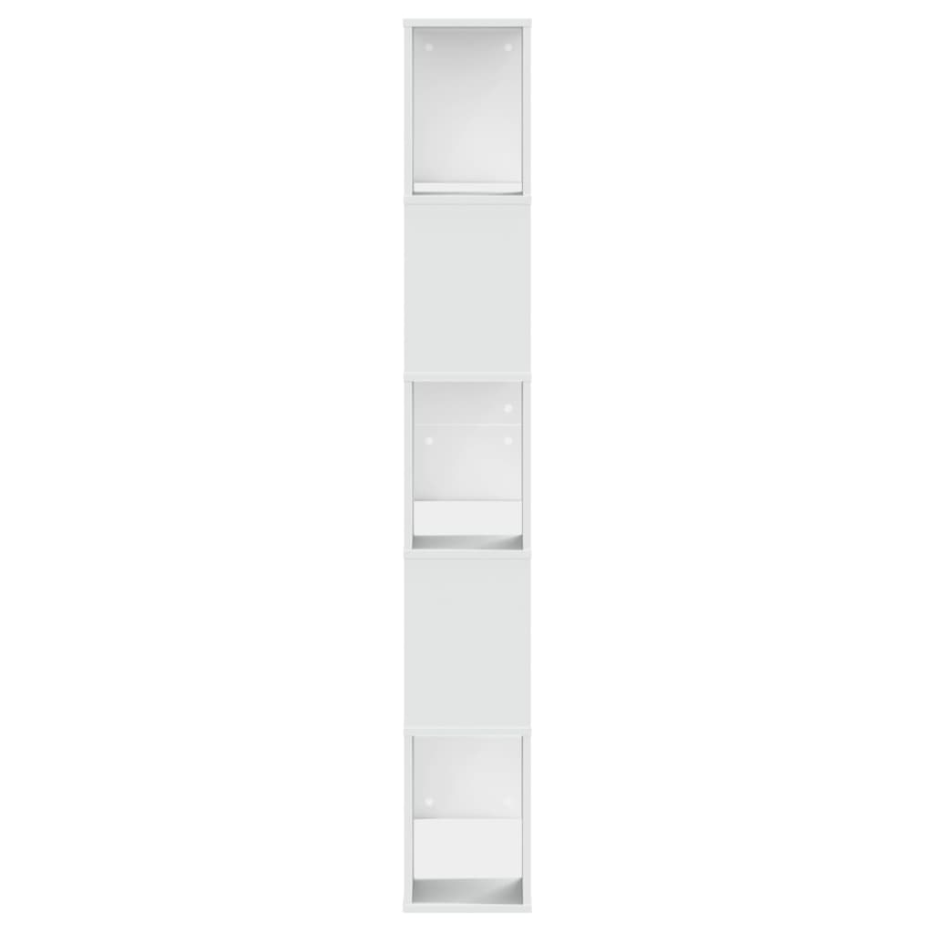 Libreria 5 Ripiani Bianca 80,5x23,5x162,5cm Legno Multistrato 852771